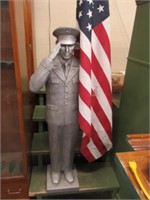 Military Statue 48" Resin