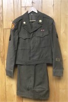 Vintage WWII Wool Ike Jacket and Dress pants