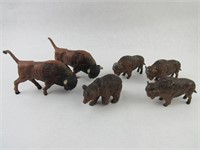 Bison And Bear Figures