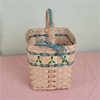 Hand Woven Basket 8"x 8"x 14"