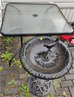 Table & Bird Bath