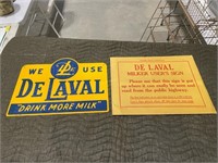 New Old Stock DeLAval Sign