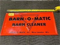 Barn-O-Matic Barn Cleaner Sign