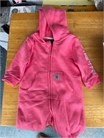 Girls one piece Carhartt outfit size 3 months.