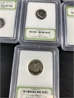 Assorted slabbed and graded US coins all high grad