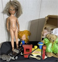 Box lot of toys