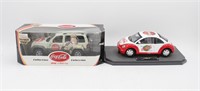 (2) Matchbox Coca-Cola DieCast Vehicles Jeep & Bug