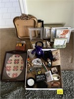 Box of Trinkets, Picture Frames & Misc.