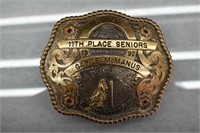 1992 Trophy Belt Buckle, Sterling Silver Plate