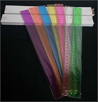 Two new boxes of seven colorful plastic rulers