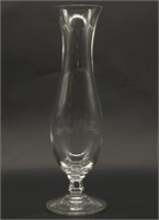 Crystal 9.5in Footed Trumpet Vase