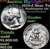 ***Auction Highlight*** 1970-d Washington Quarter