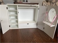 18 inch doll armoire lots of storage space for