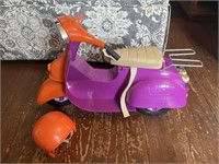 18 inch doll scooter and helmet