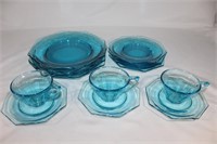 Hazel Atlas Octagonal Capri Set of Dishes