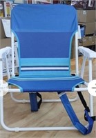 New Backpack Beach Chair  with storage  19.5"