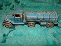 Cast Toy Tractor Trailer GAS/OIL