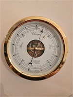 Weems & Plath Brass Barometer 9"wide- France