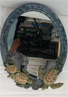 18x 23 oval resin sea turtle mirror
