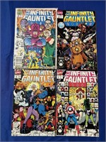 THE INFINITY GAUNTLET #1, 2, 5, & 6 1991 MARVEL