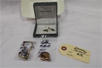 Gold filled watchs & earring set