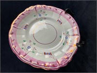 Antique Pink Lustreware Plate