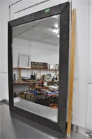 Framed bevelled mirror,  29x41.5