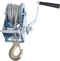 (N) ALL-CARB 600Lbs Hand Winch Heavy Duty Steel Ca