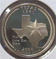Proof 2004s Texas quarter