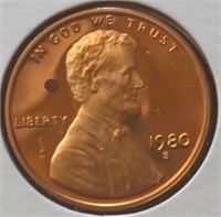 Proof 1980s Lincoln penny