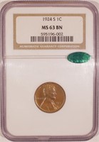 Choice BN Uncirculated 1924-S Cent