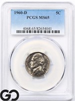 1960-D Jefferson Nickel, PCGS MS65