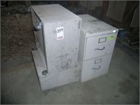 2-drawer metal filing cabinet