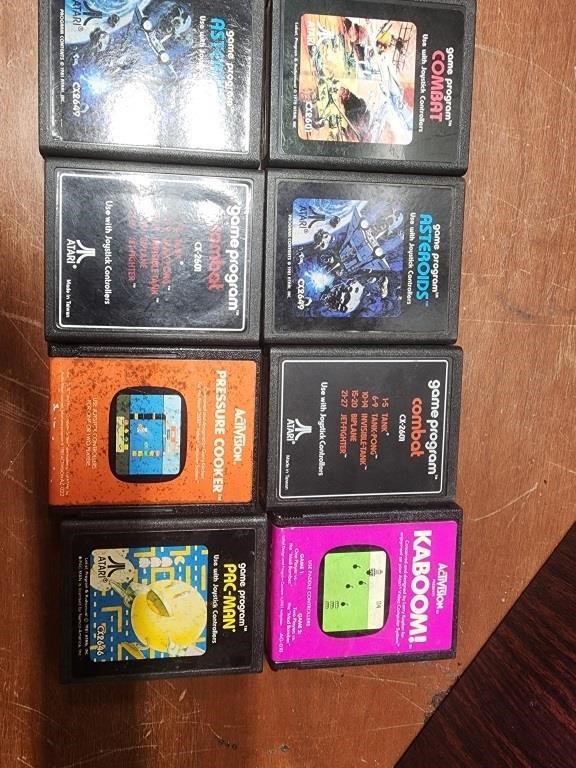 Eight Vintage Atari Games (Untested)