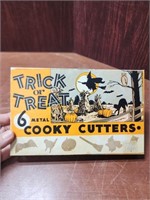 Vintage Trick or Treat 6 Metal Cooky Cutters