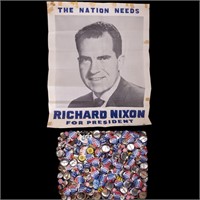 100+ Nixon Pins and Campaign Items and More