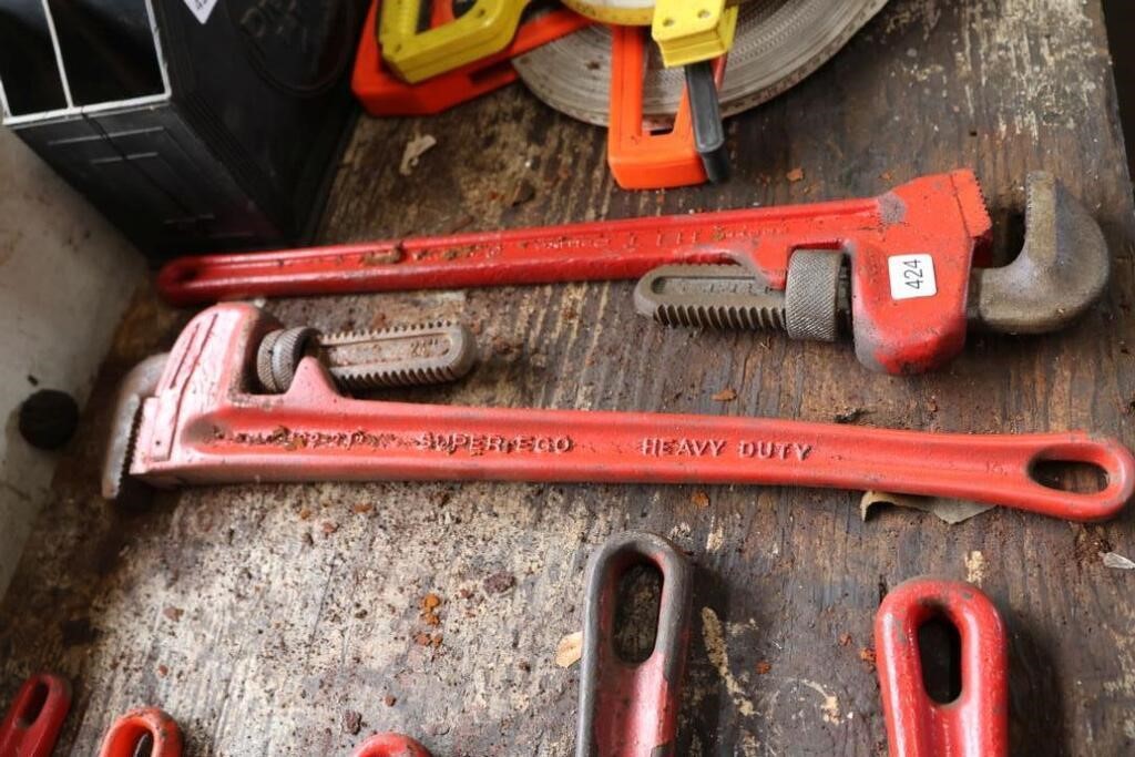 2 - 24" PIPE WRENCHES