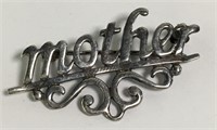 Sterling Silver Mother Pin