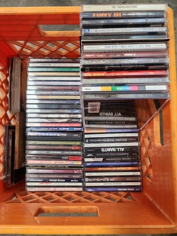 Crate of Miscellaneous CDs
