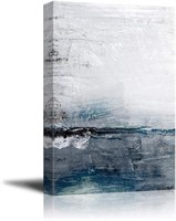 Canvas Art - Abstract Ocean - 28x20 inches