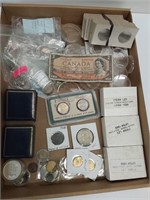 Large lot of miscellaneous coins and supplies