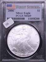 2006 PCGS MS69 SILVER EAGLE