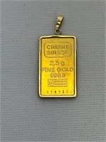 Credit Suisse 2.5g 999.9 Fine Gold