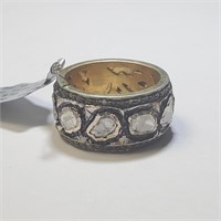 $2385 Silver Diamond(1.3ct) Ring