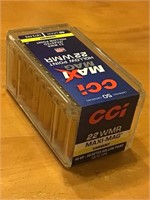 22 WMR CCI hollow point maxi-mag 50 rounds ammo