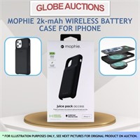 MOPHIE 2k-mAh WIRELESS BATTERY CASE FOR IPHONE