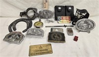 Vintage Horseshoes, Buckles, Handcuffs, Tire