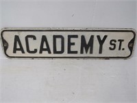 Academy St. Street sign