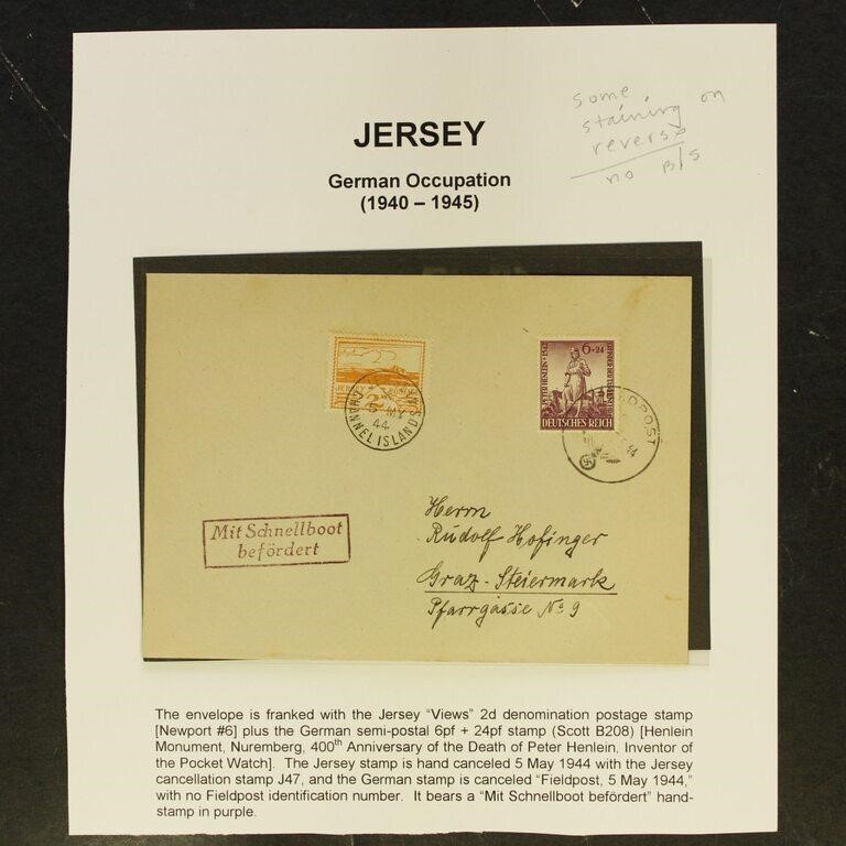 Jersey Stamp, 1940-1945 German Occupation Used