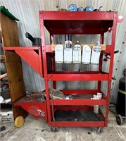 Metal Tool Cart w/ Contents